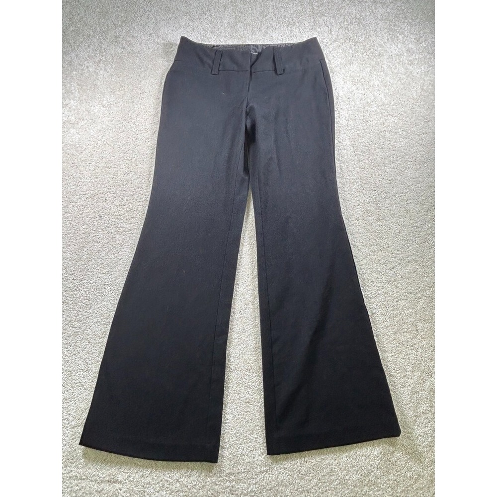 Maurices Womens Size 5/6 R Black Dress Pant Corporate Goth Straight Leg